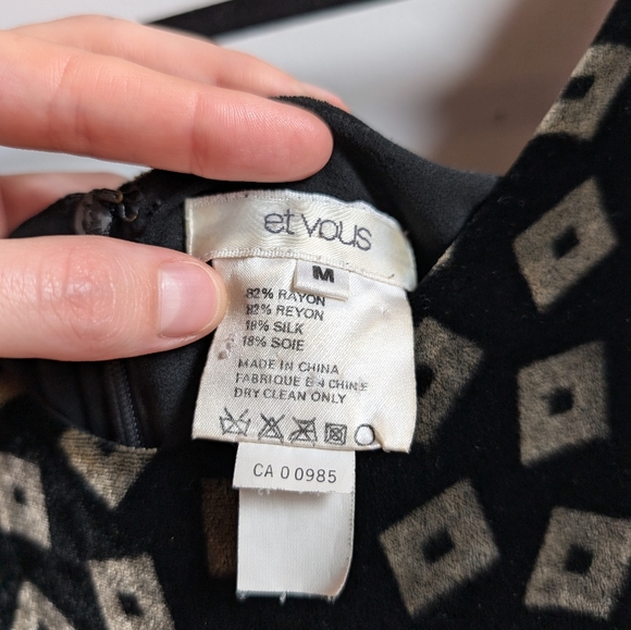 VINTAGE 90s Little Black Dress - Picture 4 of 6